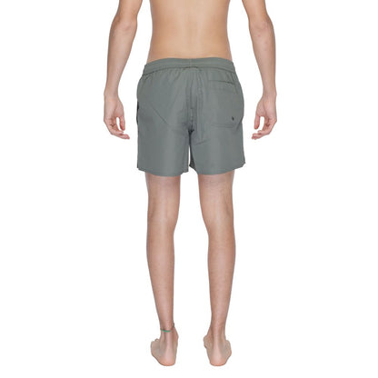 Traje de baño de poliéster verde
