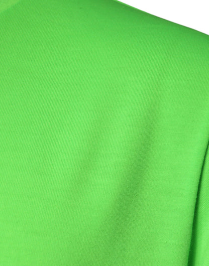 Camiseta de manga corta con cuello redondo y logotipo verde