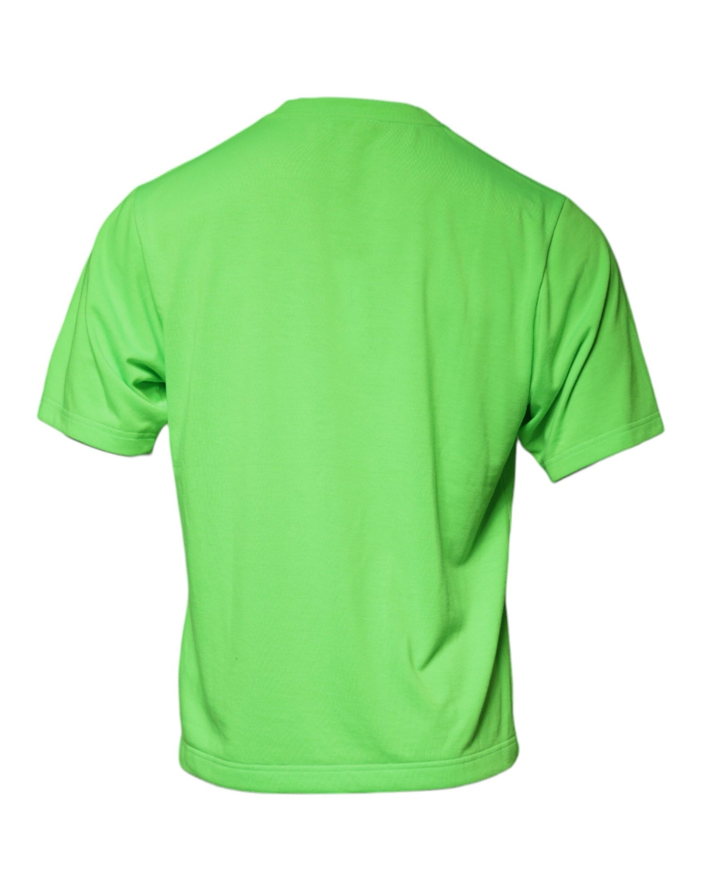 Camiseta de manga corta con cuello redondo y logotipo verde