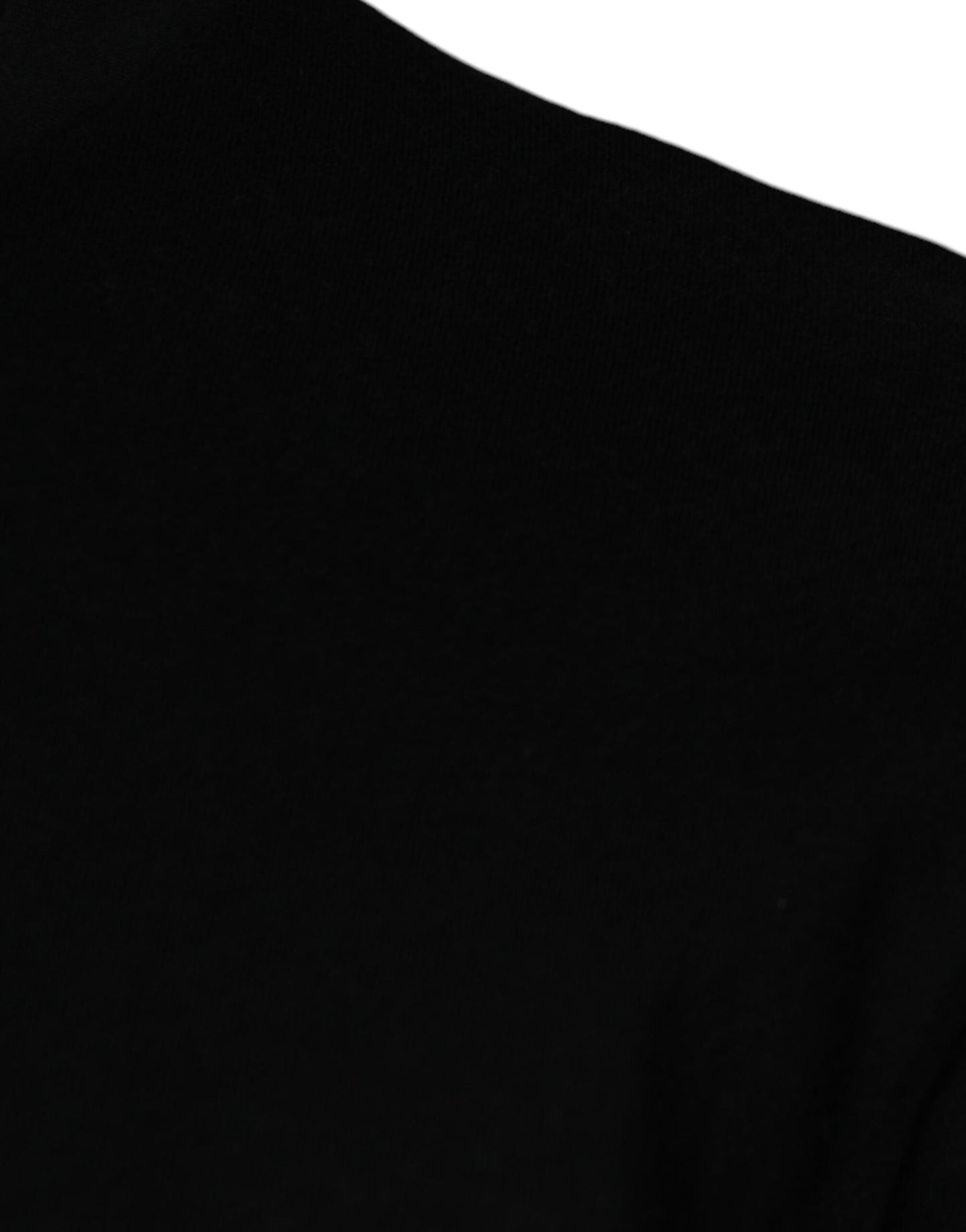Camiseta de algodón con cuello redondo y estampado Amore negro