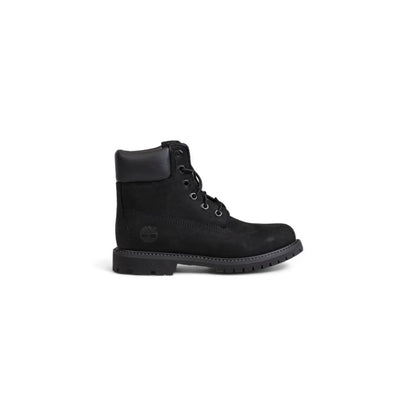 Bota de cuero negra