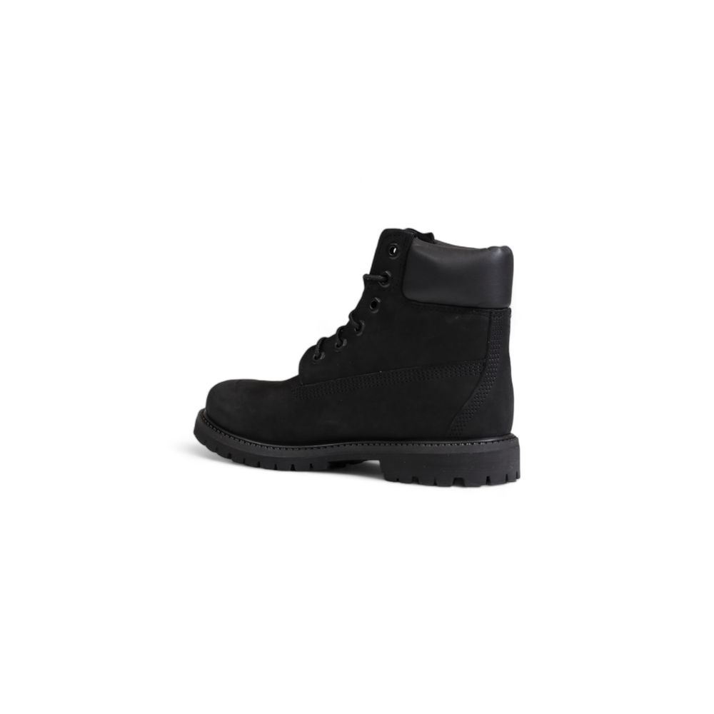 Bota de cuero negra