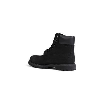 Bota de cuero negra