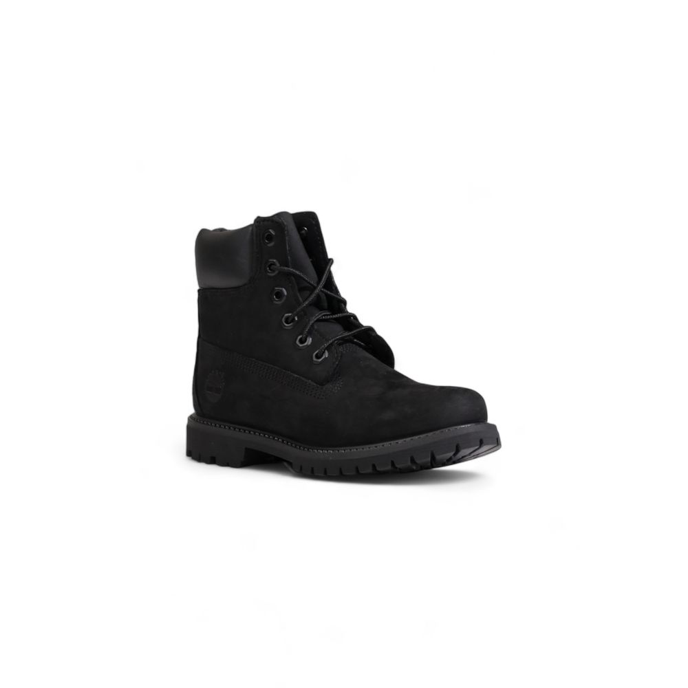 Bota de cuero negra