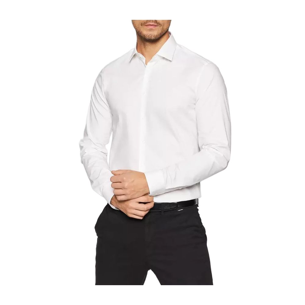 Camisa de algodón blanca