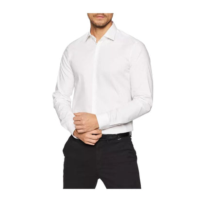 Camisa de algodón blanca