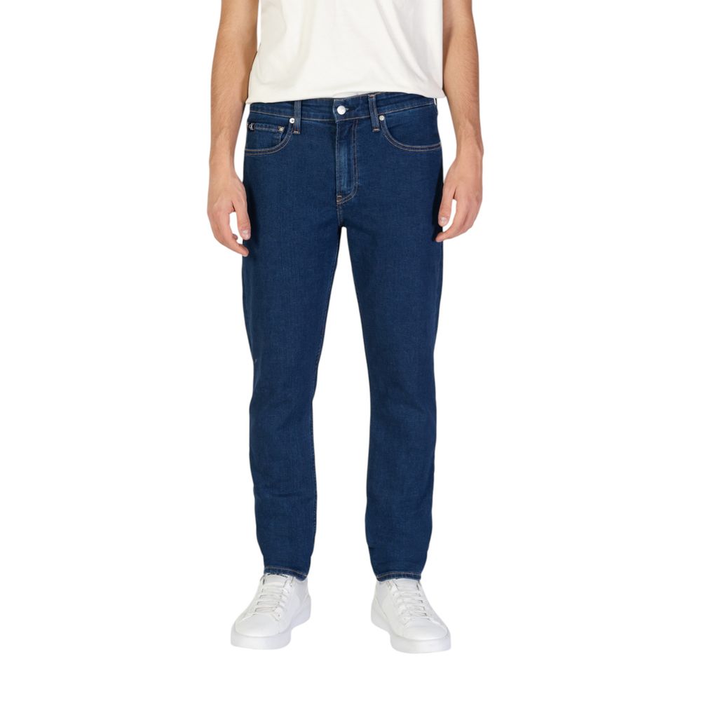Vaqueros y pantalones de algodón azul