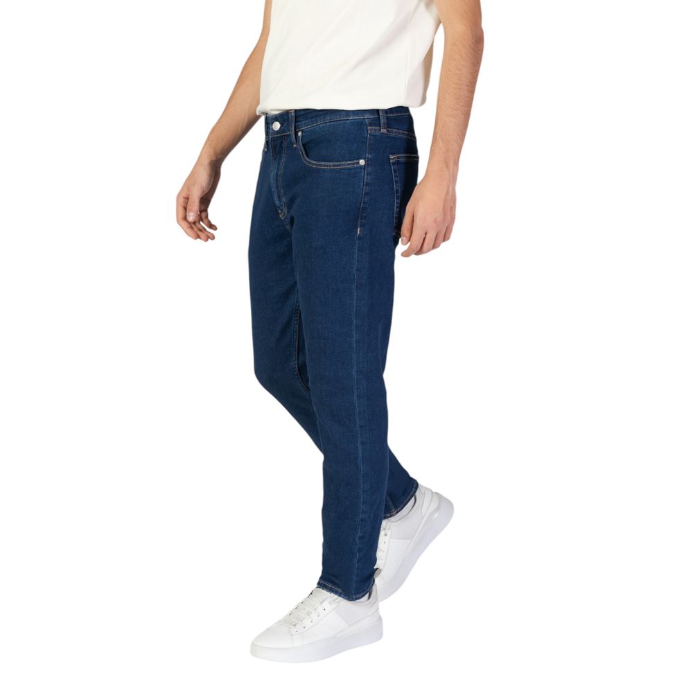 Vaqueros y pantalones de algodón azul