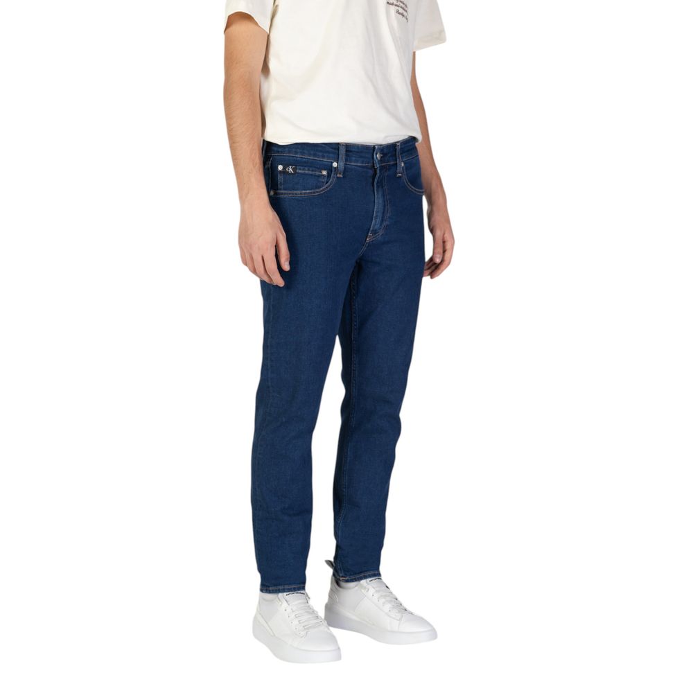 Vaqueros y pantalones de algodón azul