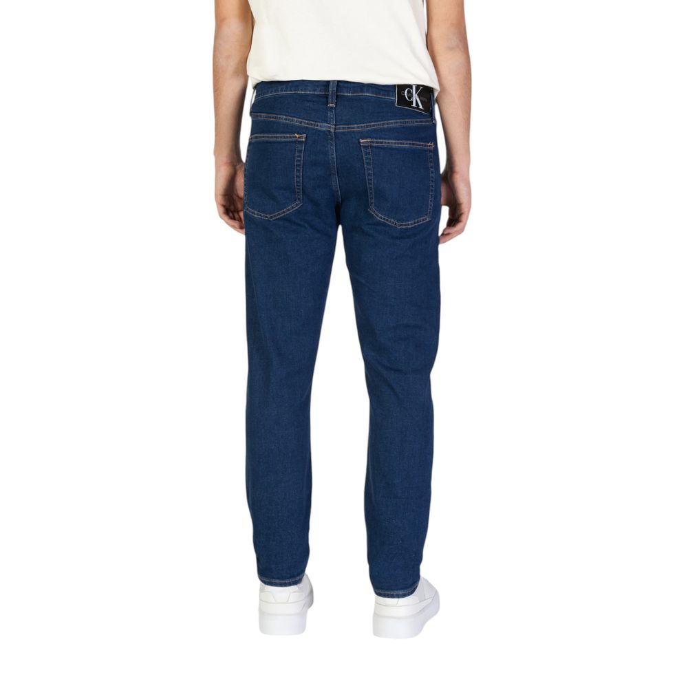 Vaqueros y pantalones de algodón azul