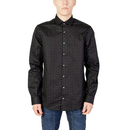 Camisa de algodón negra