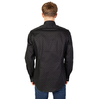 Camisa de algodón negra