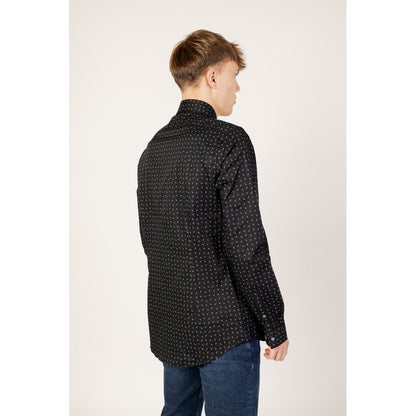Camisa de algodón negra