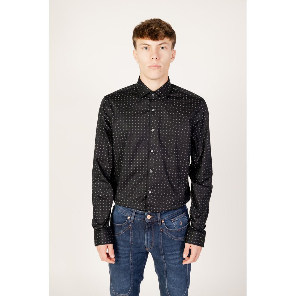 Camisa de algodón negra