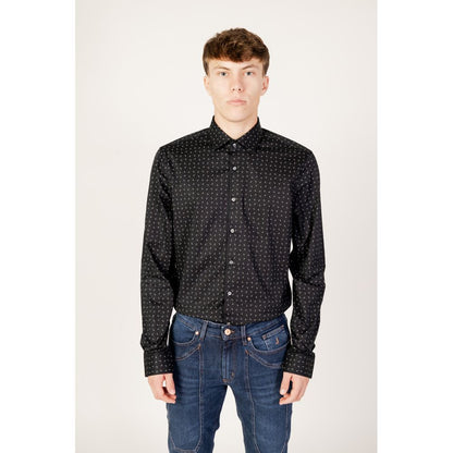 Camisa de algodón negra