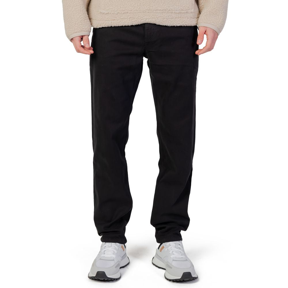 Vaqueros y pantalones de algodón negro
