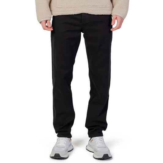 Vaqueros y pantalones de algodón negro