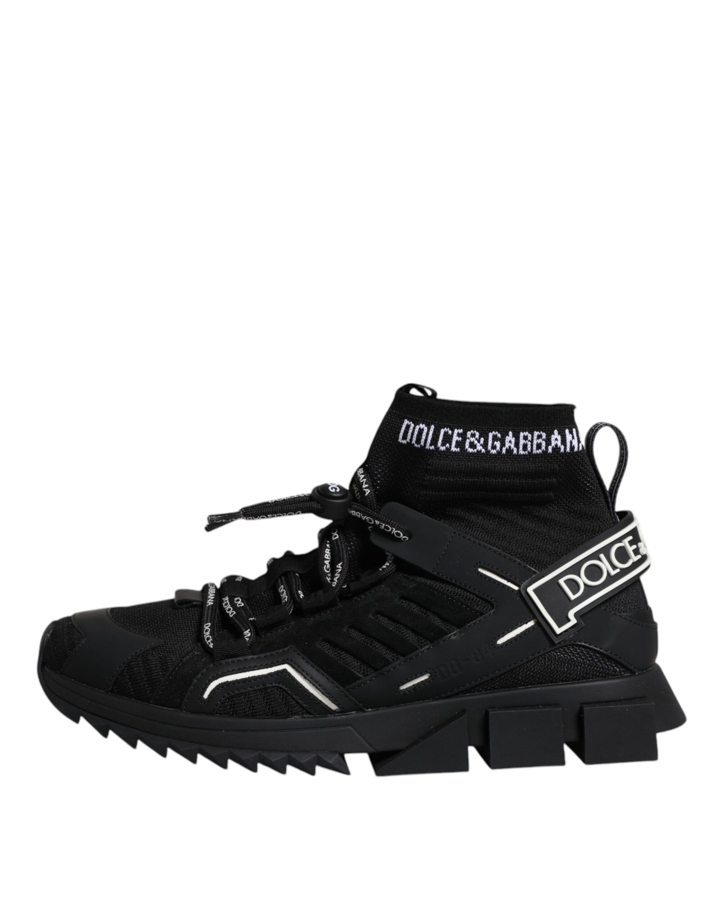 Zapatillas deportivas negras con el logo de Sorrento para hombre, calcetines y zapatos.
