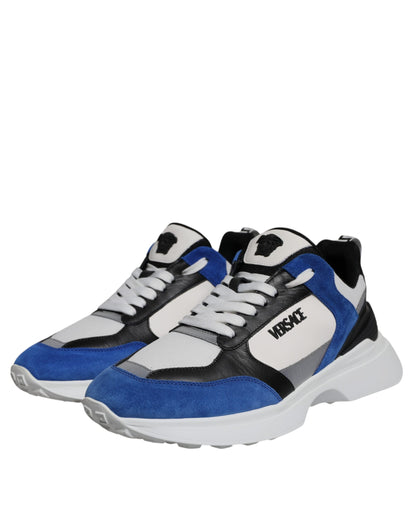 Zapatillas deportivas bajas Medusa de lona multicolor con tejido cuádruple
