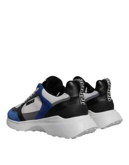 Zapatillas deportivas bajas Medusa de lona multicolor con tejido cuádruple
