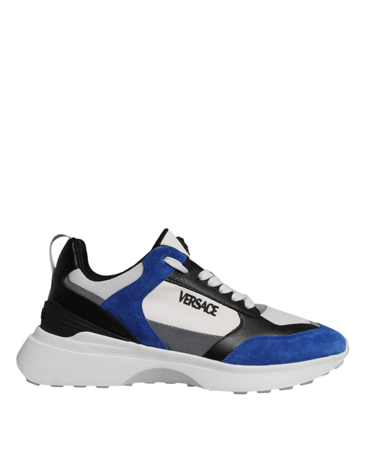 Zapatillas deportivas bajas Medusa de lona multicolor con tejido cuádruple