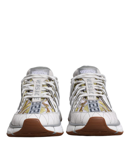 Zapatillas bajas blancas con estampado Trigreca Barroco