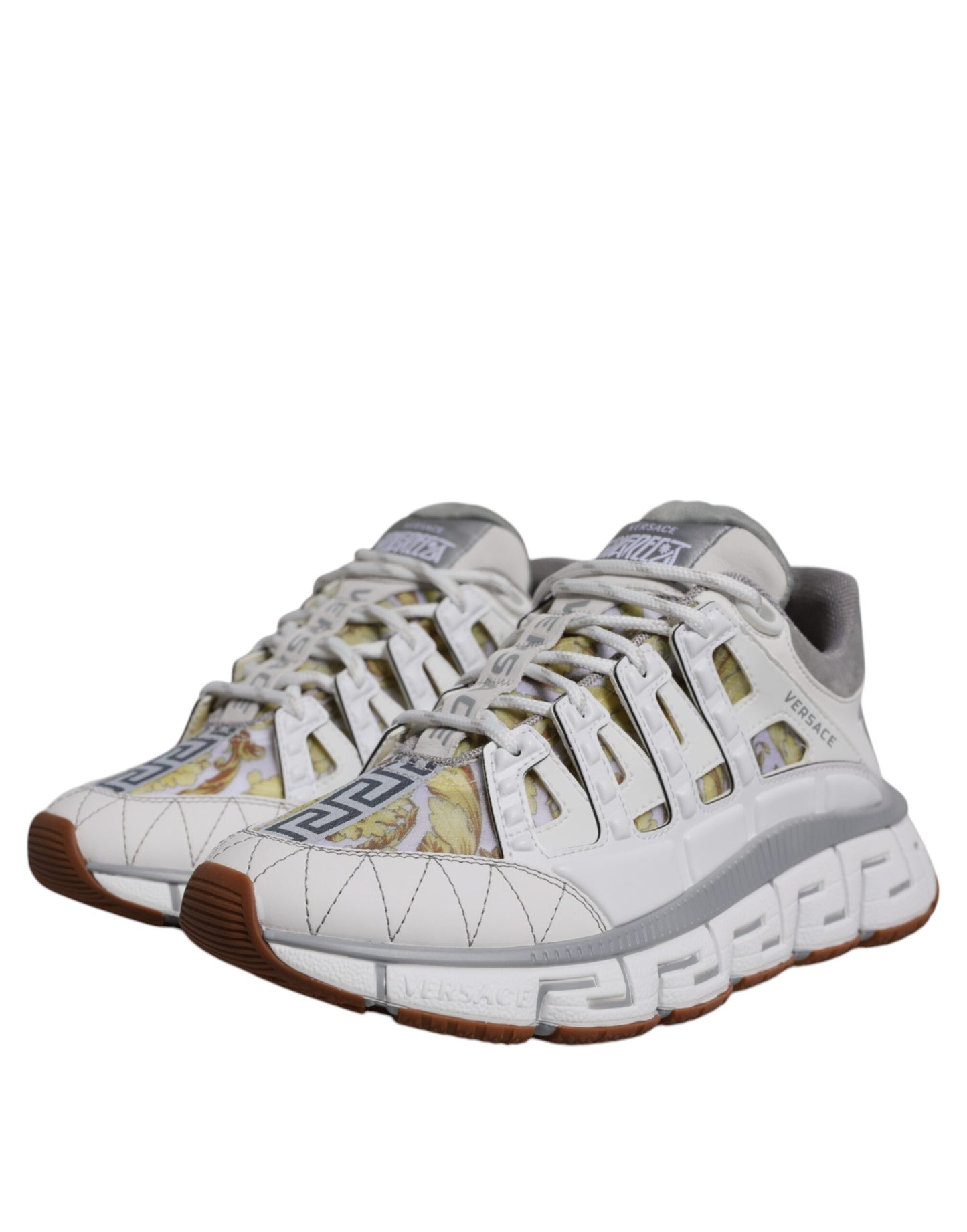 Zapatillas bajas blancas con estampado Trigreca Barroco