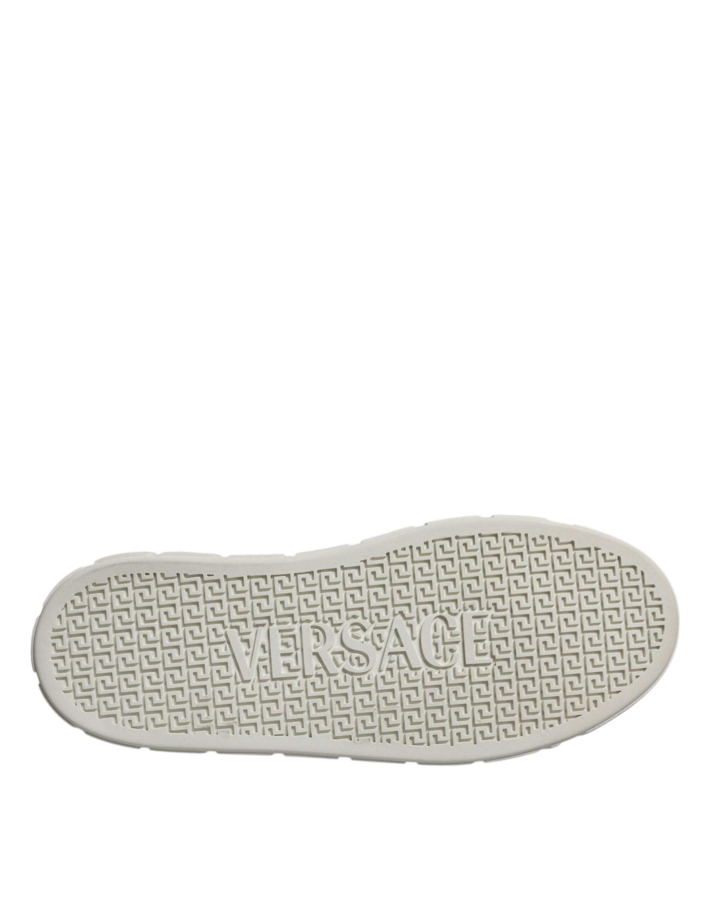 Zapatillas deportivas bajas de TPU con estampado Greca en blanco y marrón para hombre