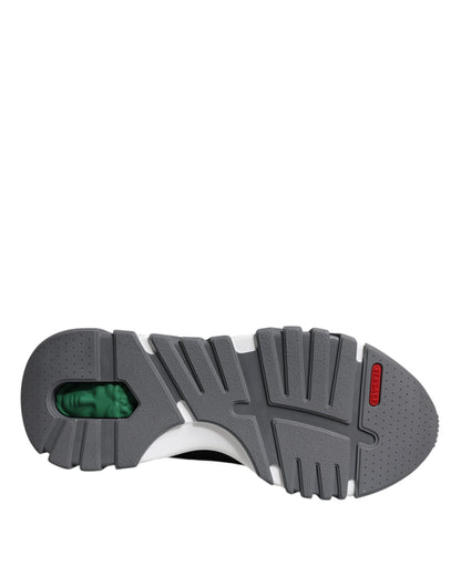 Zapatillas bajas gruesas de neopreno y cuero negro Squalo Shoes