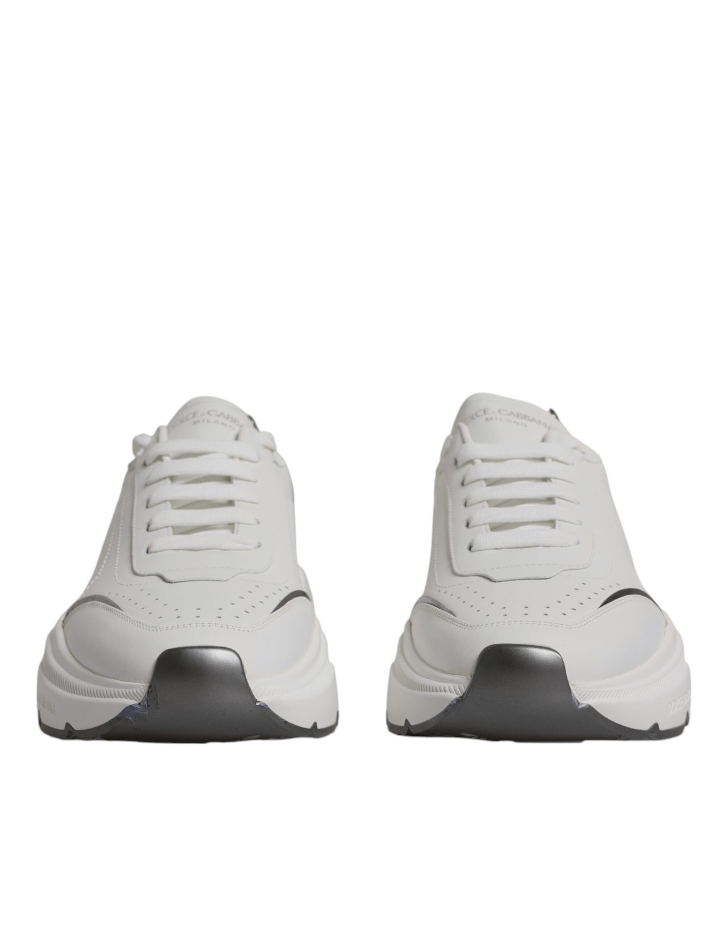 Zapatillas deportivas de piel DAYMASTER blancas y plateadas