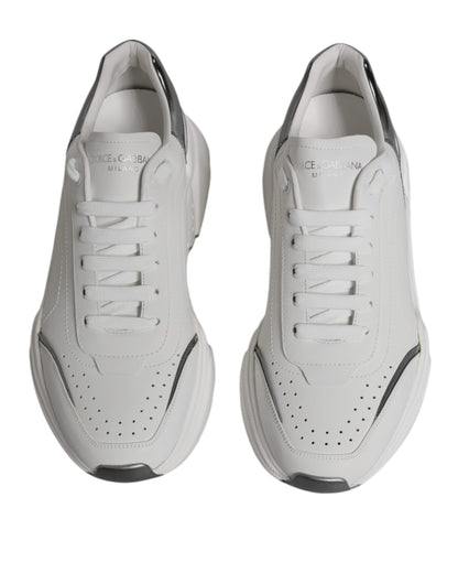 Zapatillas deportivas de piel DAYMASTER blancas y plateadas