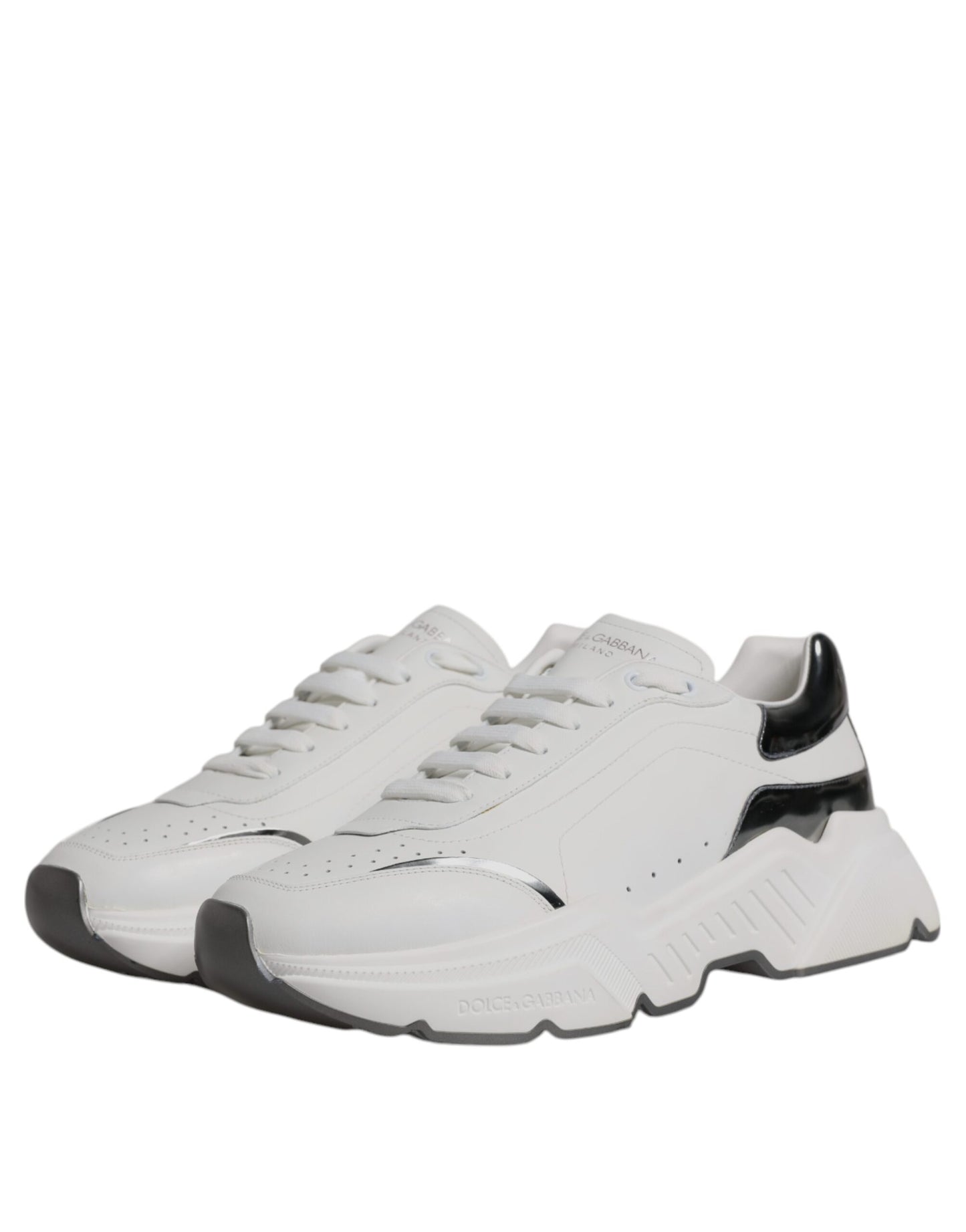 Zapatillas deportivas de piel DAYMASTER blancas y plateadas