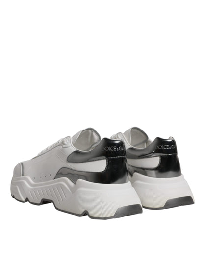 Zapatillas deportivas de piel DAYMASTER blancas y plateadas