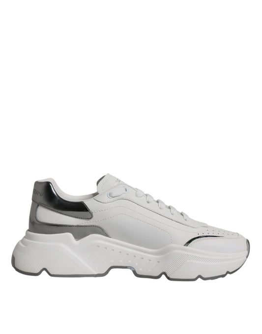 Zapatillas deportivas de piel DAYMASTER blancas y plateadas