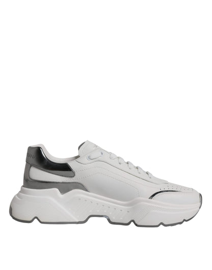 Zapatillas deportivas de piel DAYMASTER blancas y plateadas