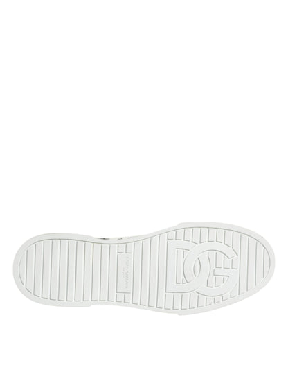 Zapatillas altas blancas de algodón con grafiti