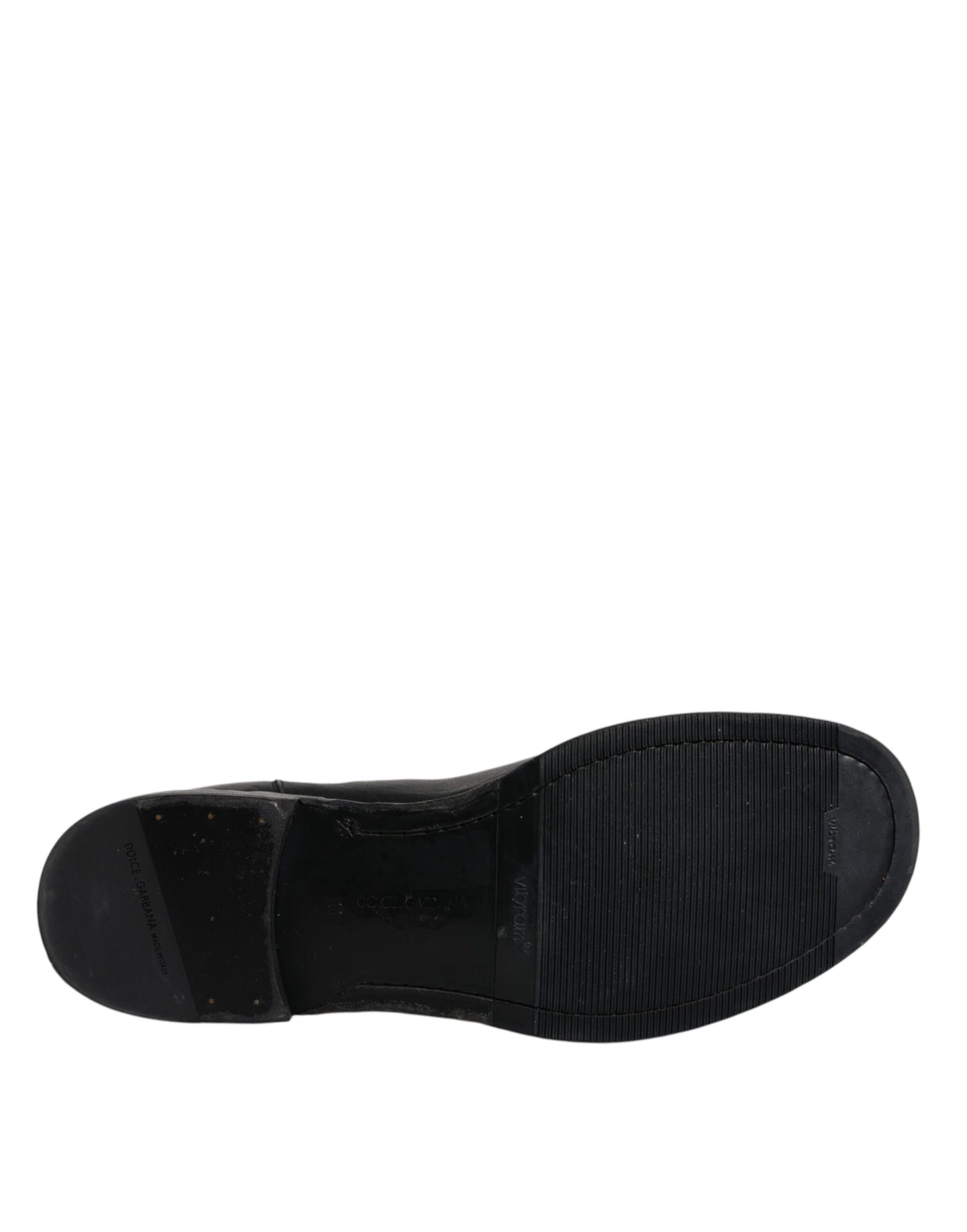 Botas de media pantorrilla de cuero de caballo negro