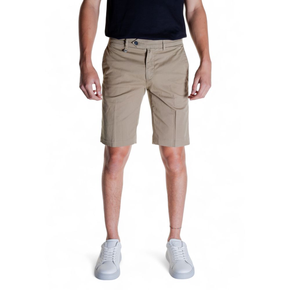 Pantalón corto de algodón beige
