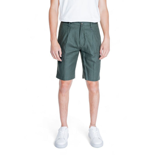 Pantalón corto de lino verde