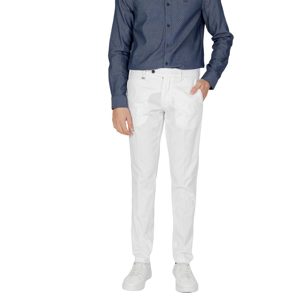 Vaqueros y pantalones de algodón color crema