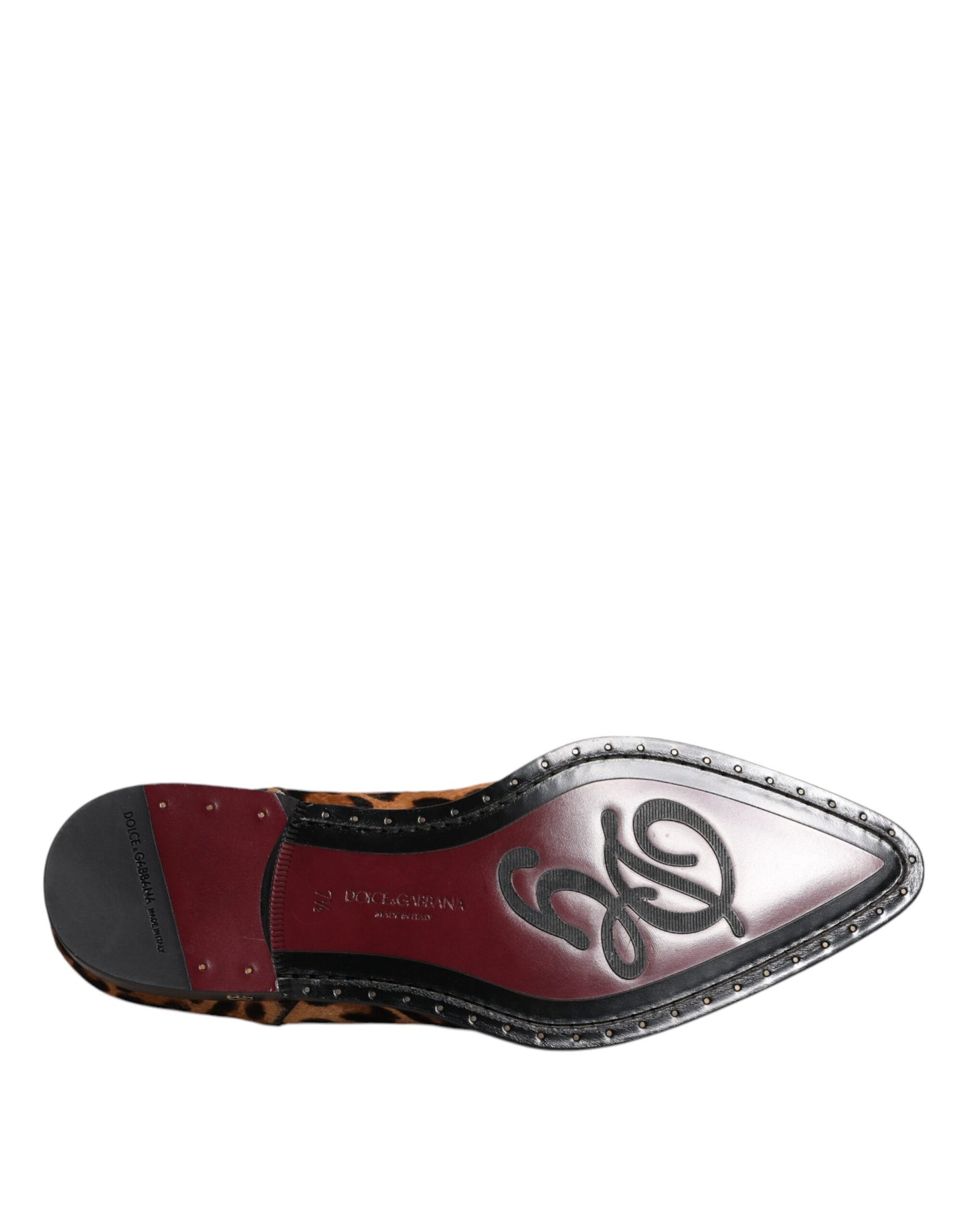 Zapatos de vestir formales Derby de leopardo marrón para hombre