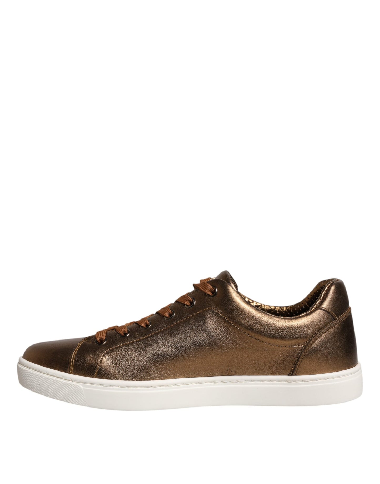 Zapatillas deportivas de cuero dorado con logo de Londres para hombre