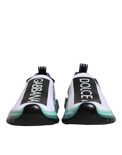 Zapatillas Sorrento blancas y azules sin cordones