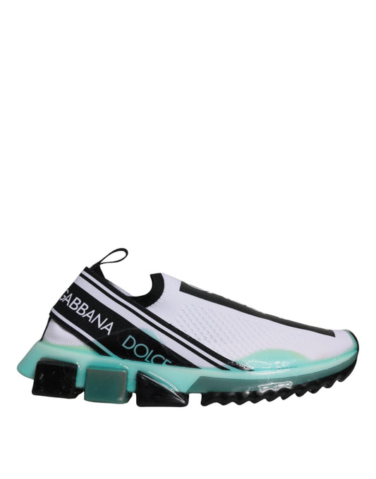 Zapatillas Sorrento blancas y azules sin cordones