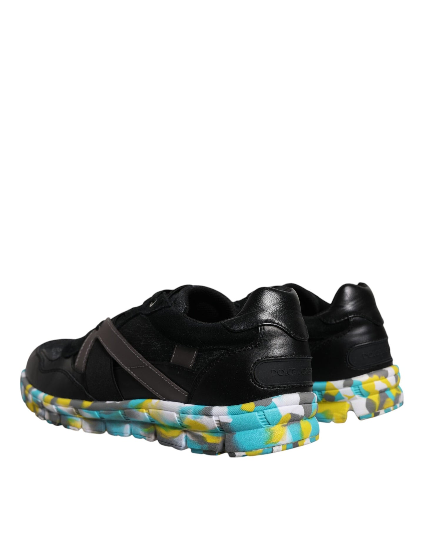 Zapatillas deportivas bajas de poliéster negro para hombre