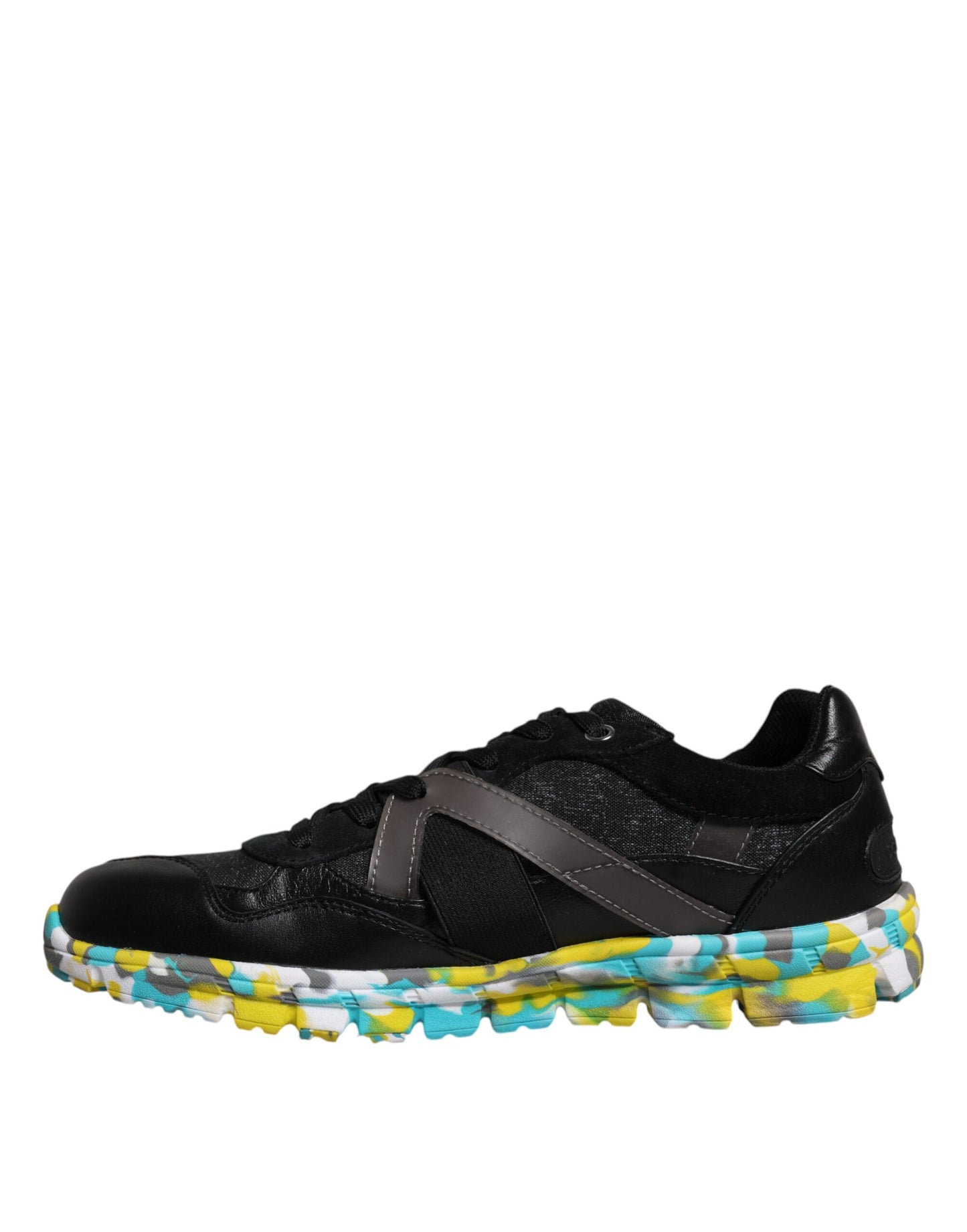 Zapatillas deportivas bajas de poliéster negro para hombre