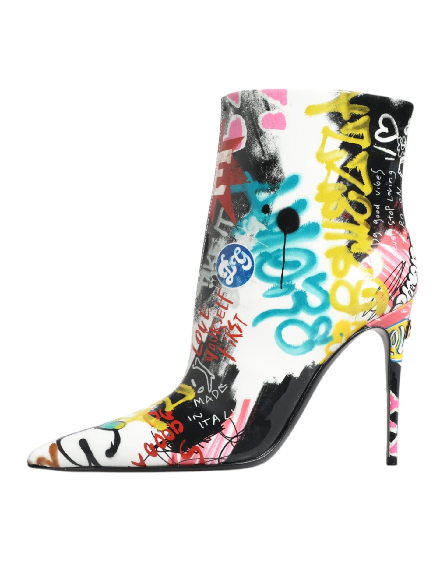 Botas de media caña Keira con grafiti multicolor