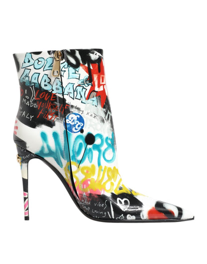 Botas de media caña Keira con grafiti multicolor
