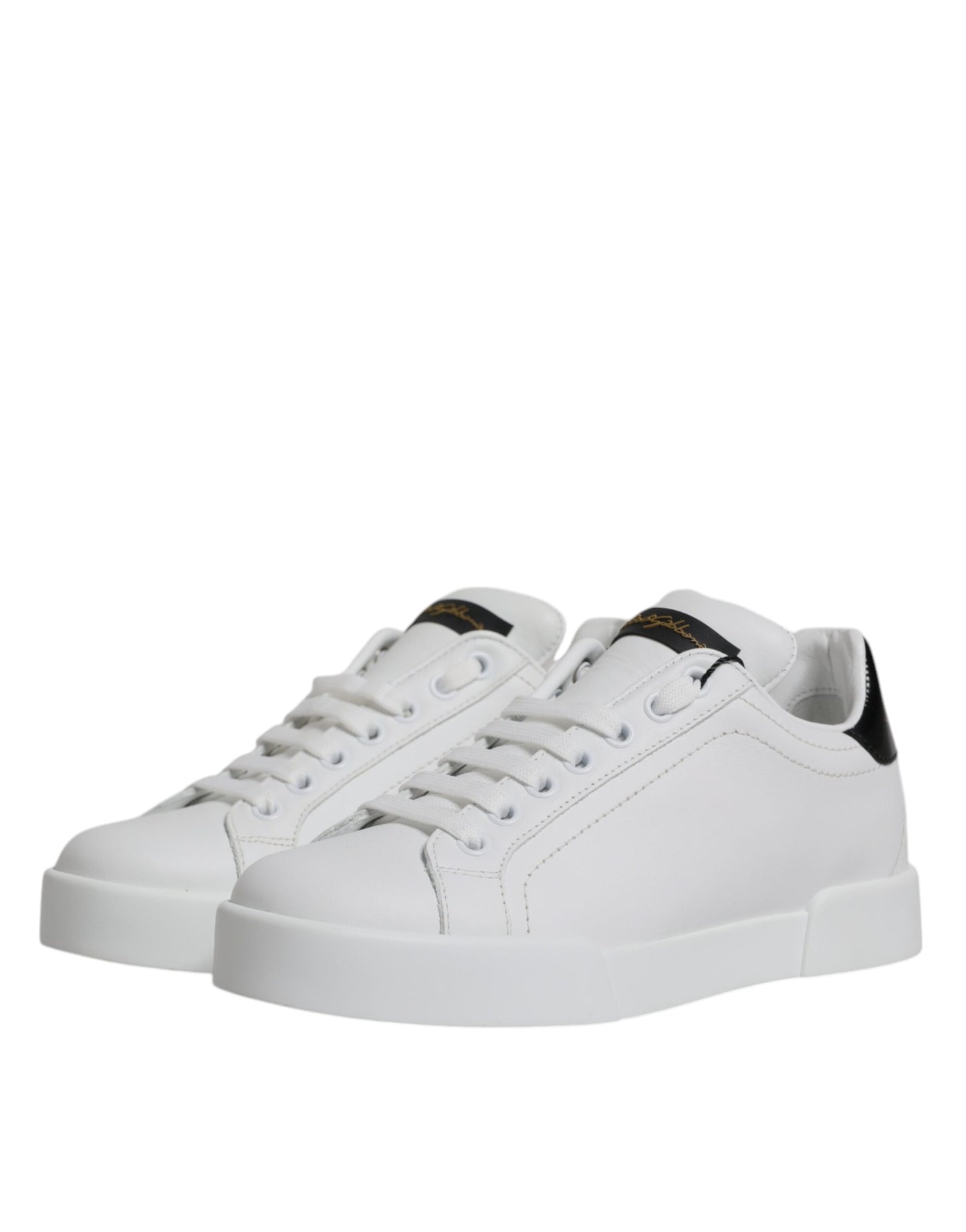 Zapatillas clásicas bajas de cuero blanco