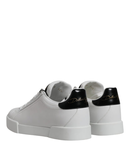Zapatillas clásicas bajas de cuero blanco